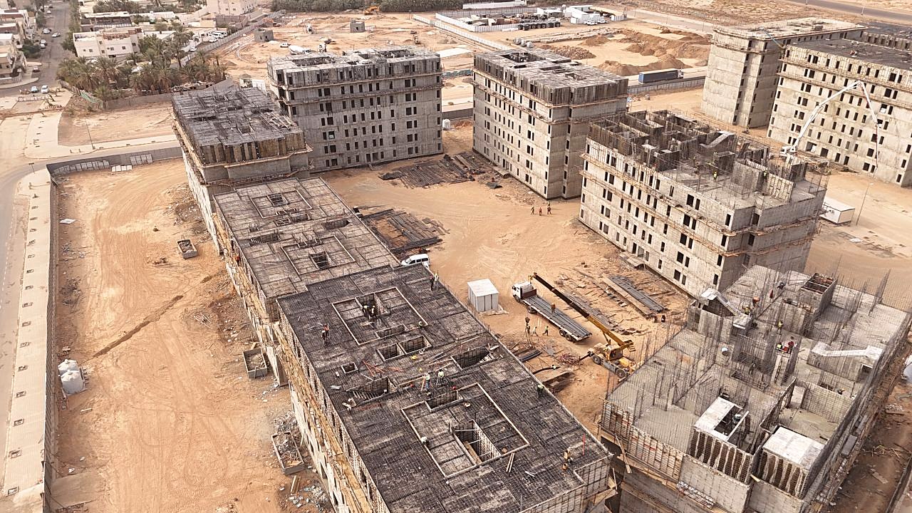 Al Madina – Al Dar housing, aerial view